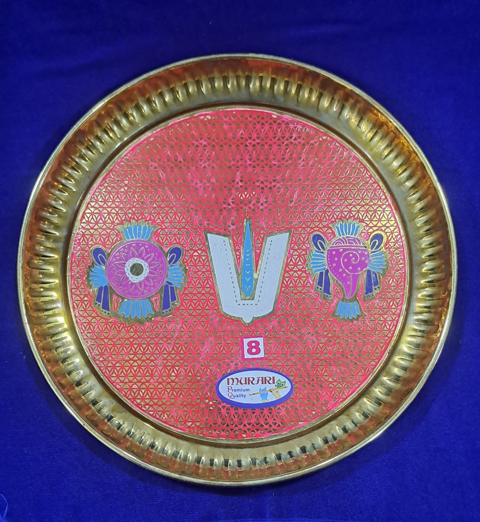 Shanku-chakara-brass plate