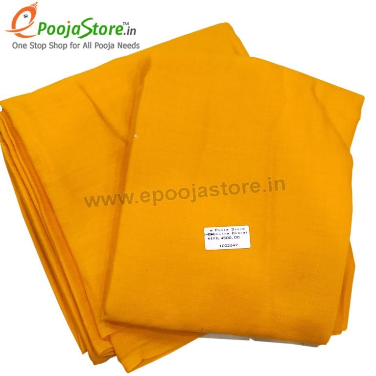 Dhavali With Uttariyam (Yellow Colour)