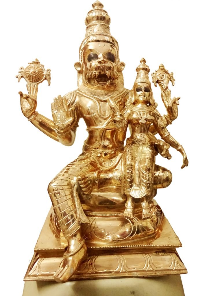 Lakshmi Narshima Swamy Brass Idol