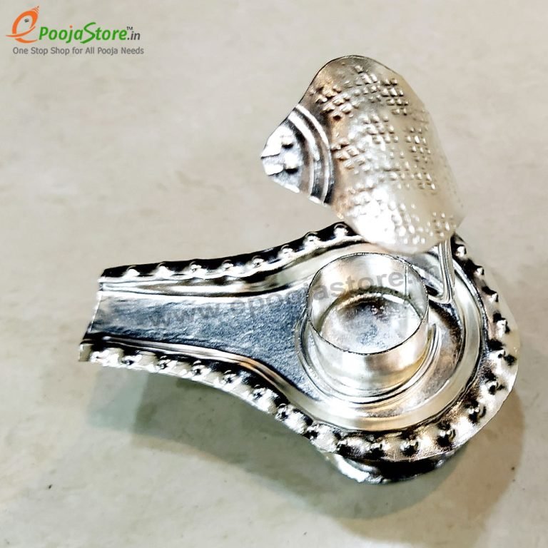 Silver Coated Shivalingam Stand