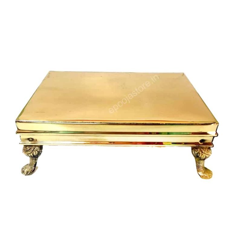 Brass Handcrafted Traditional Pooja Chowki
