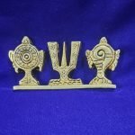 Brass Shanku Chakra Namam Stand