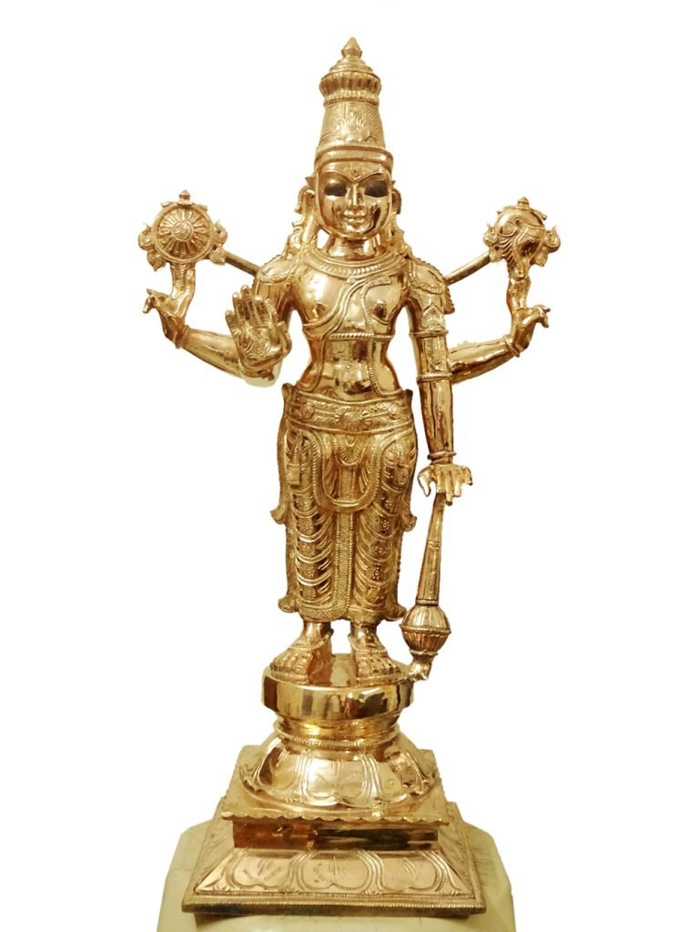 Sri Devi Budevi Sametha Venkateshwara Swamy Brass Idol